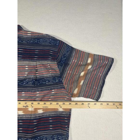 The Territory Ahead Shirt Mens Large Aztec Southwest Stripe Short Sleeve - Picture 9 of 9